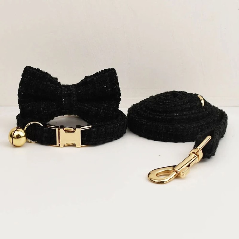 Personalized Cat Collar And Leash Set With Bell And Engraved ID Tag 16