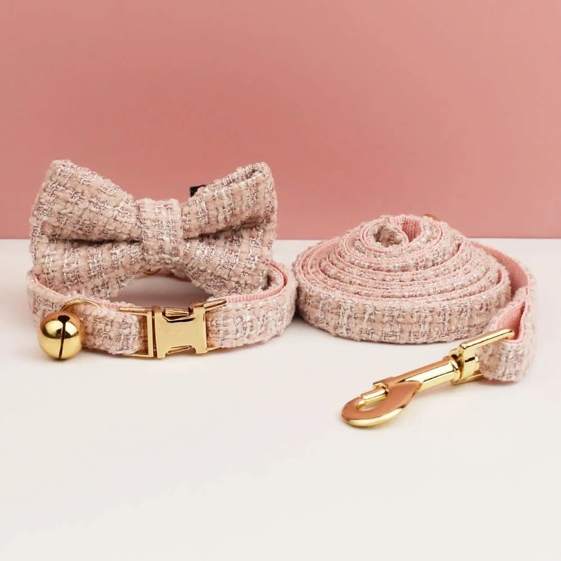 Personalized Cat Collar And Leash Set With Bell And Engraved ID Tag 18