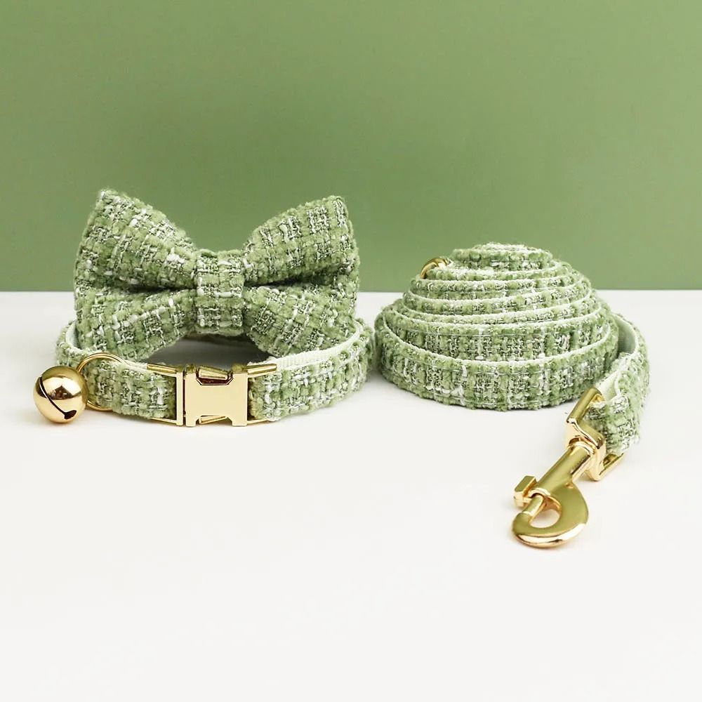Personalized Cat Collar And Leash Set With Bell And Engraved ID Tag 19