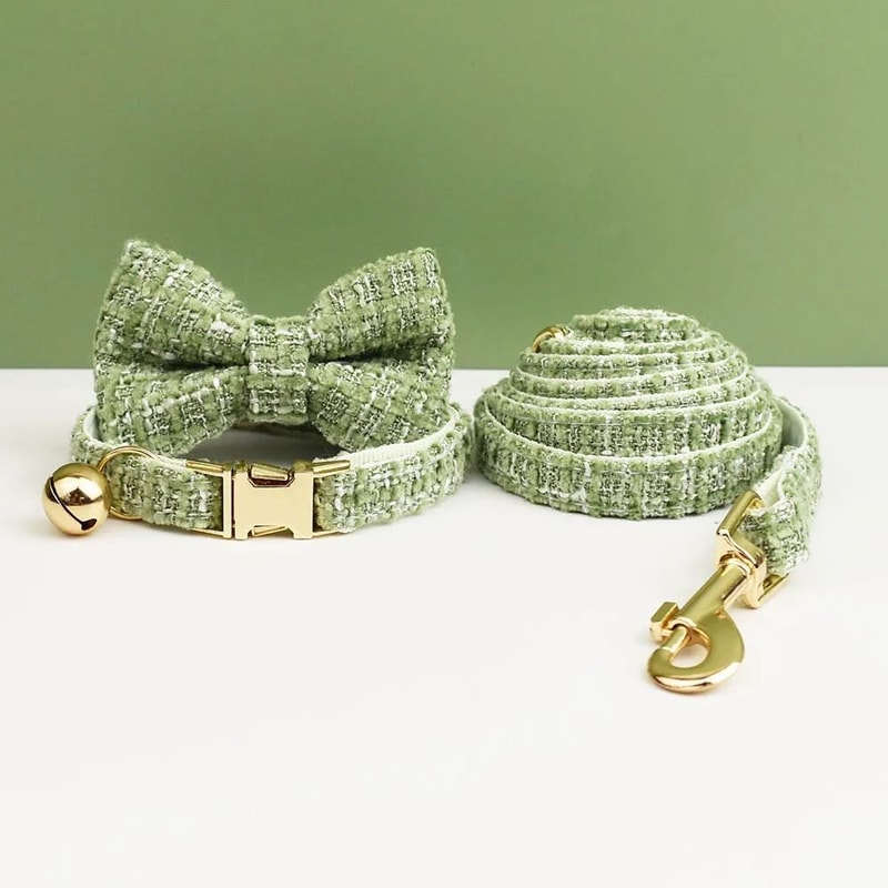 Personalized Cat Collar And Leash Set With Bell And Engraved ID Tag 19