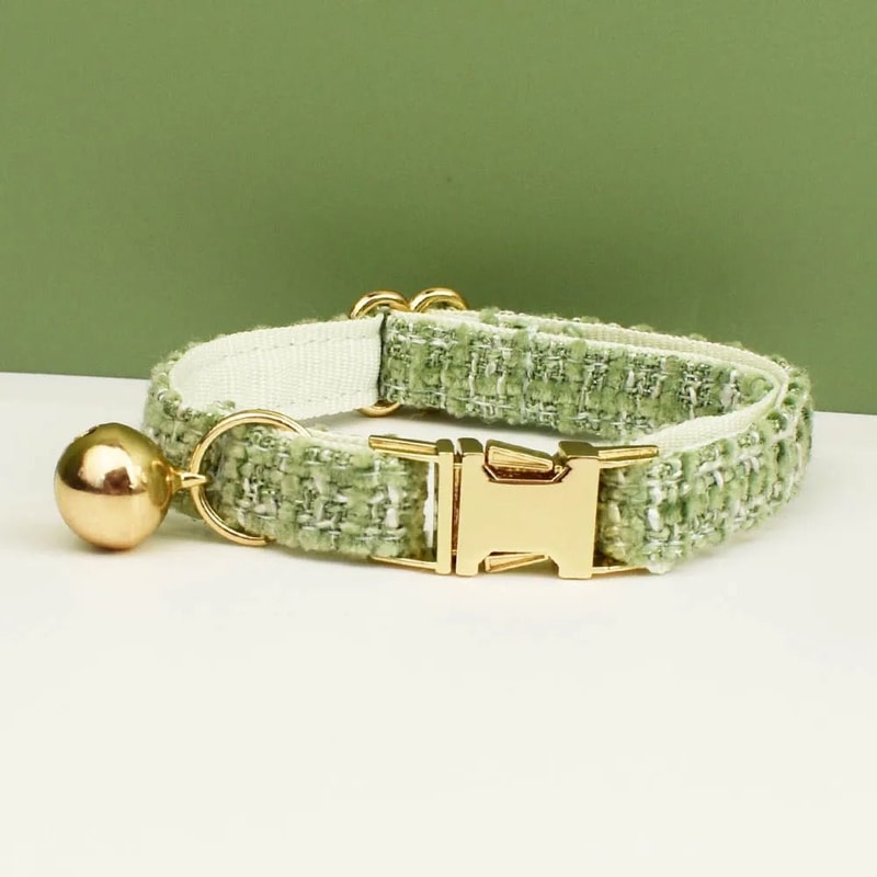 Personalized Cat Collar And Leash Set With Bell And Engraved ID Tag 9