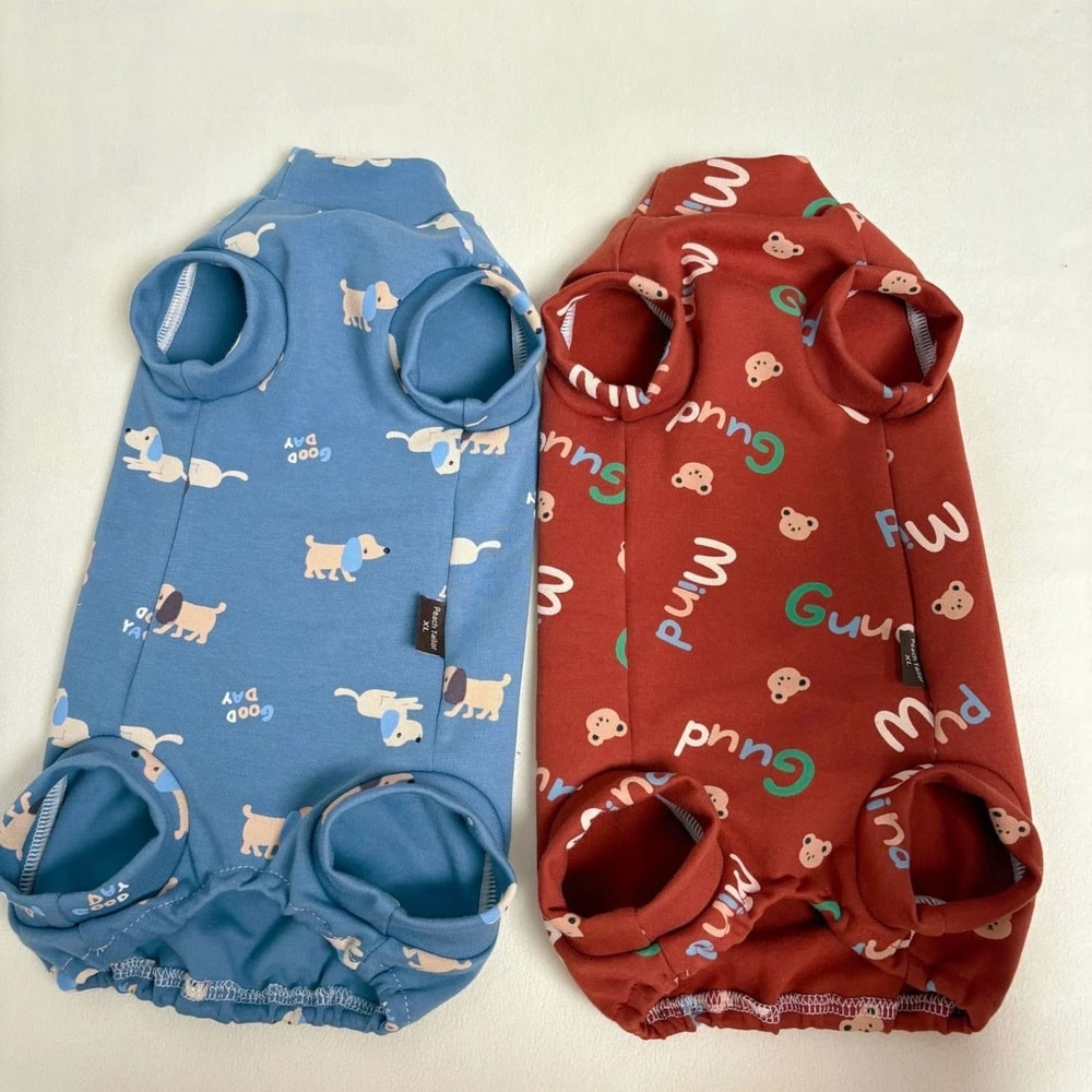 Cotton Sphynx Cat Jumpsuit Short Sleeve Shirt For Devon Rex Kittens 11