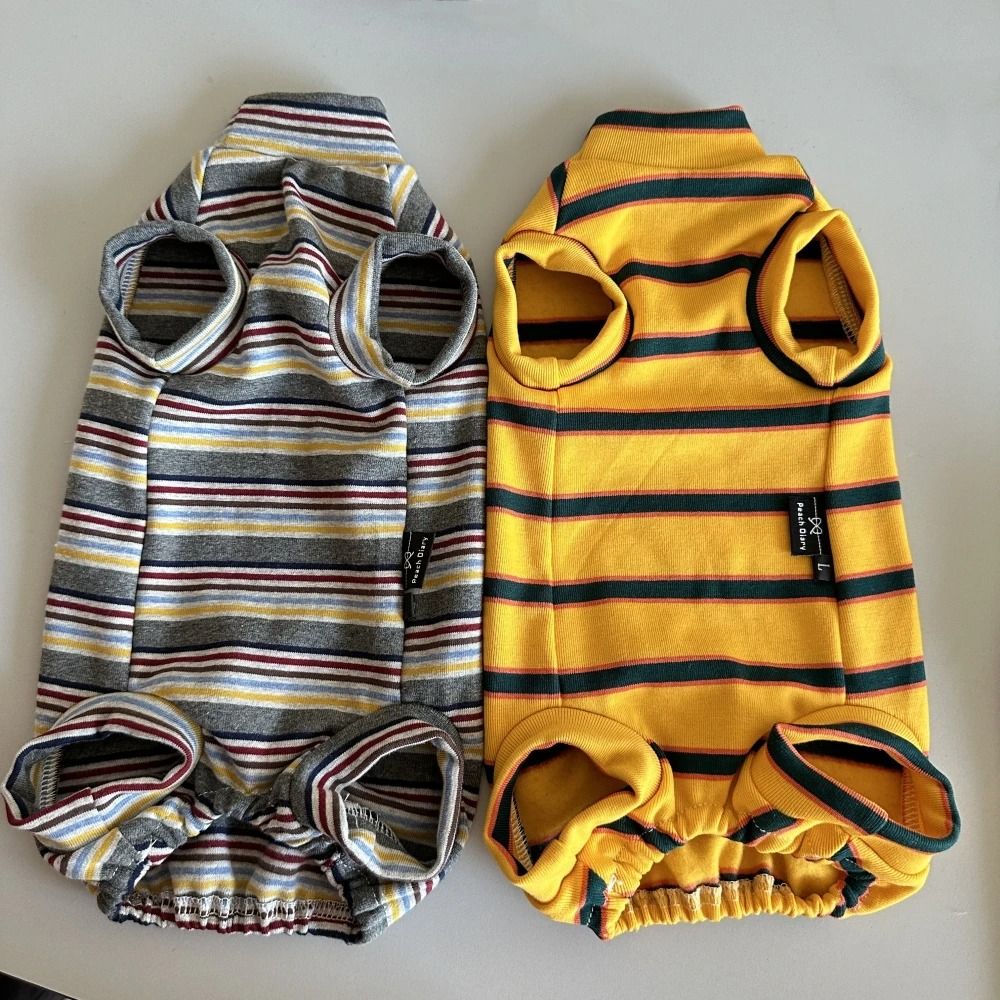 Cotton Sphynx Cat Jumpsuit Short Sleeve Shirt For Devon Rex Kittens 15