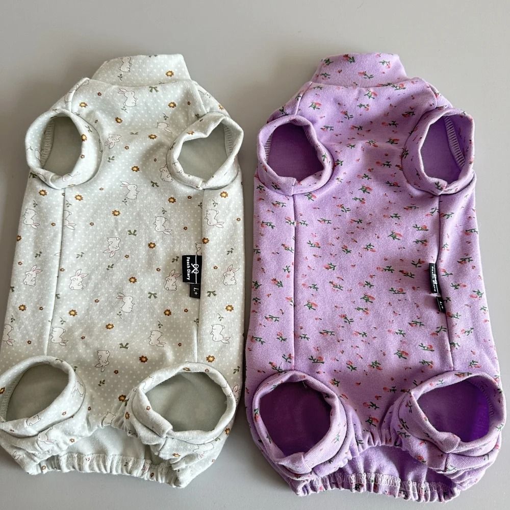 Cotton Sphynx Cat Jumpsuit Short Sleeve Shirt For Devon Rex Kittens 16