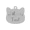 Custom Stainless Steel Cat Name Tag Engraved Pet ID Pendant 8