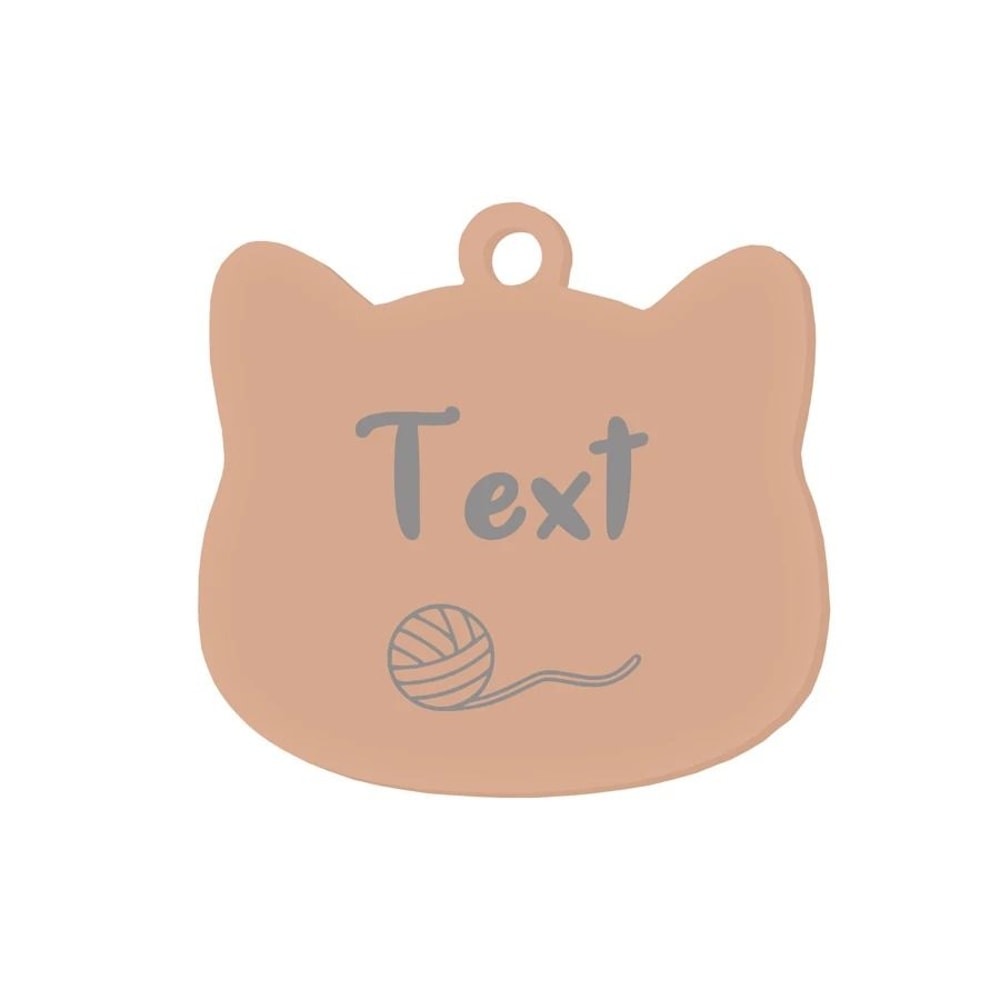 Custom Stainless Steel Cat Name Tag Engraved Pet ID Pendant 17