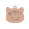 Custom Stainless Steel Cat Name Tag Engraved Pet ID Pendant 18
