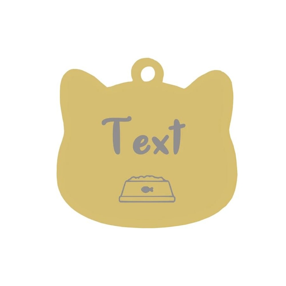 Custom Stainless Steel Cat Name Tag Engraved Pet ID Pendant 21