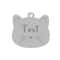 Custom Stainless Steel Cat Name Tag Engraved Pet ID Pendant 9
