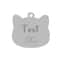 Custom Stainless Steel Cat Name Tag Engraved Pet ID Pendant 7