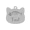 Custom Stainless Steel Cat Name Tag Engraved Pet ID Pendant 11