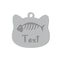 Custom Stainless Steel Cat Name Tag Engraved Pet ID Pendant 11