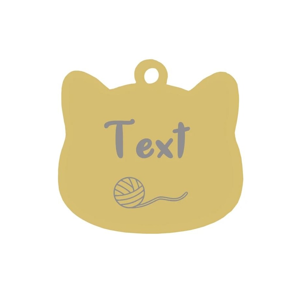 Custom Stainless Steel Cat Name Tag Engraved Pet ID Pendant 23