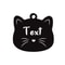 Custom Stainless Steel Cat Name Tag Engraved Pet ID Pendant 5