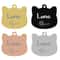 Custom Stainless Steel Cat Name Tag Engraved Pet ID Pendant 26