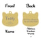 Custom Stainless Steel Cat Name Tag Engraved Pet ID Pendant 28