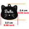 Custom Stainless Steel Cat Name Tag Engraved Pet ID Pendant 25