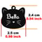 Custom Stainless Steel Cat Name Tag Engraved Pet ID Pendant 25