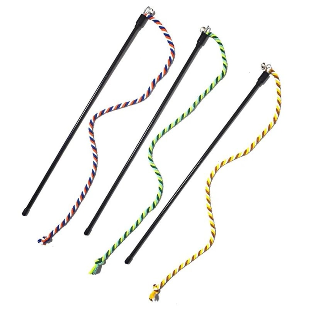 Interactive Cat Teaser Wand With Rope For Chewing And Chasing 7