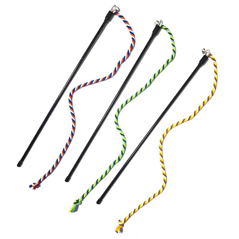 Interactive Cat Teaser Wand With Rope For Chewing And Chasing 7