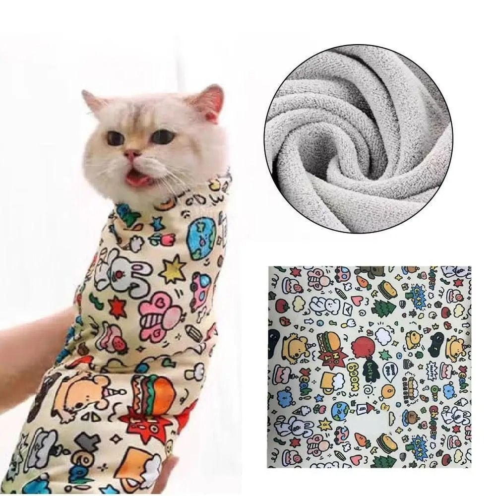 Self Adhesive Cat Grooming Wrap For Nail Clipping And Medicine 0