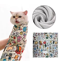 self adhesive cat grooming wrap for nail clipping and medicine