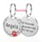 Stainless Steel Engraved Pet ID Tag Diamond Pendant For Cats And Dogs 10