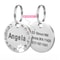 Stainless Steel Engraved Pet ID Tag Diamond Pendant For Cats And Dogs 9