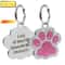 Stainless Steel Engraved Pet ID Tag Diamond Pendant For Cats And Dogs 1