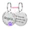Stainless Steel Engraved Pet ID Tag Diamond Pendant For Cats And Dogs 8