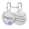 Stainless Steel Engraved Pet ID Tag Diamond Pendant For Cats And Dogs 8