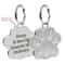 Stainless Steel Engraved Pet ID Tag Diamond Pendant For Cats And Dogs 4
