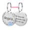 Stainless Steel Engraved Pet ID Tag Diamond Pendant For Cats And Dogs 7