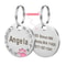 Stainless Steel Engraved Pet ID Tag Diamond Pendant For Cats And Dogs 6