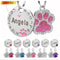 Stainless Steel Engraved Pet ID Tag Diamond Pendant For Cats And Dogs 0