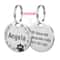 Stainless Steel Engraved Pet ID Tag Diamond Pendant For Cats And Dogs 11