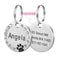 Stainless Steel Engraved Pet ID Tag Diamond Pendant For Cats And Dogs 11