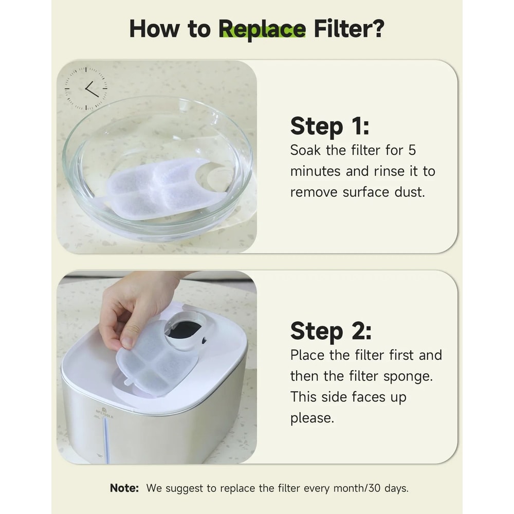 APETDOLA FS10PRO Pet Fountain Replacement Filters 4 Pack 1