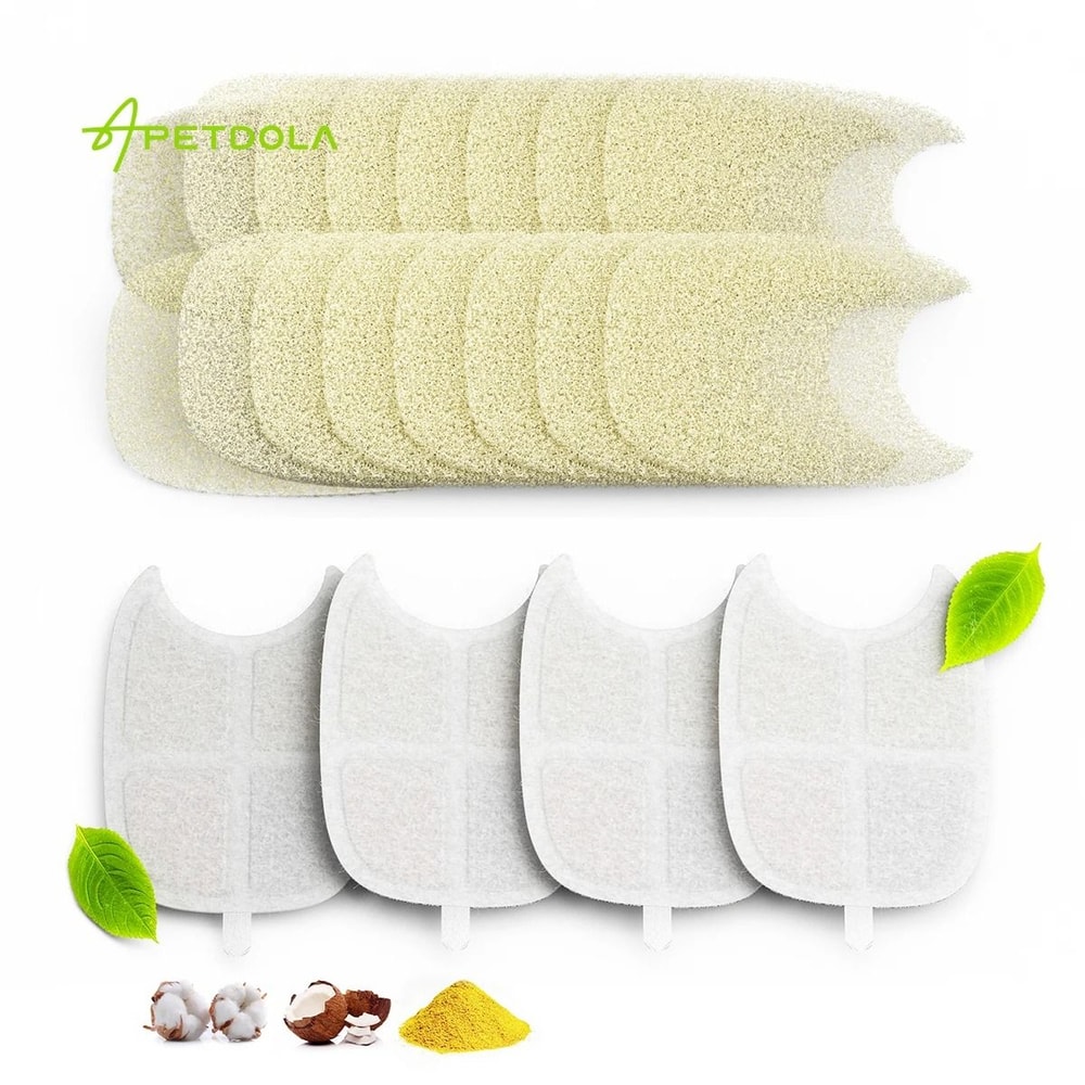 APETDOLA FS10PRO Pet Fountain Replacement Filters 4 Pack 5