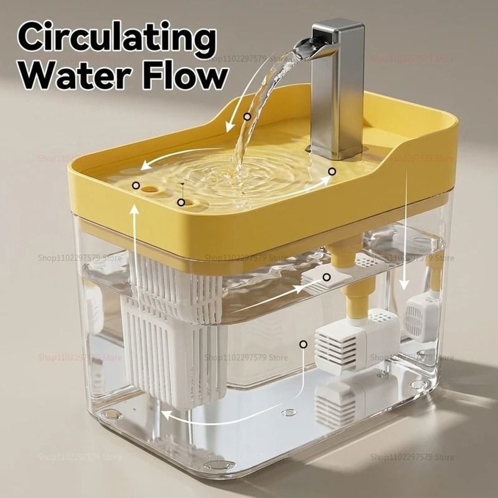 USB Automatic Cat Water Fountain With Filter For Small Pets 0