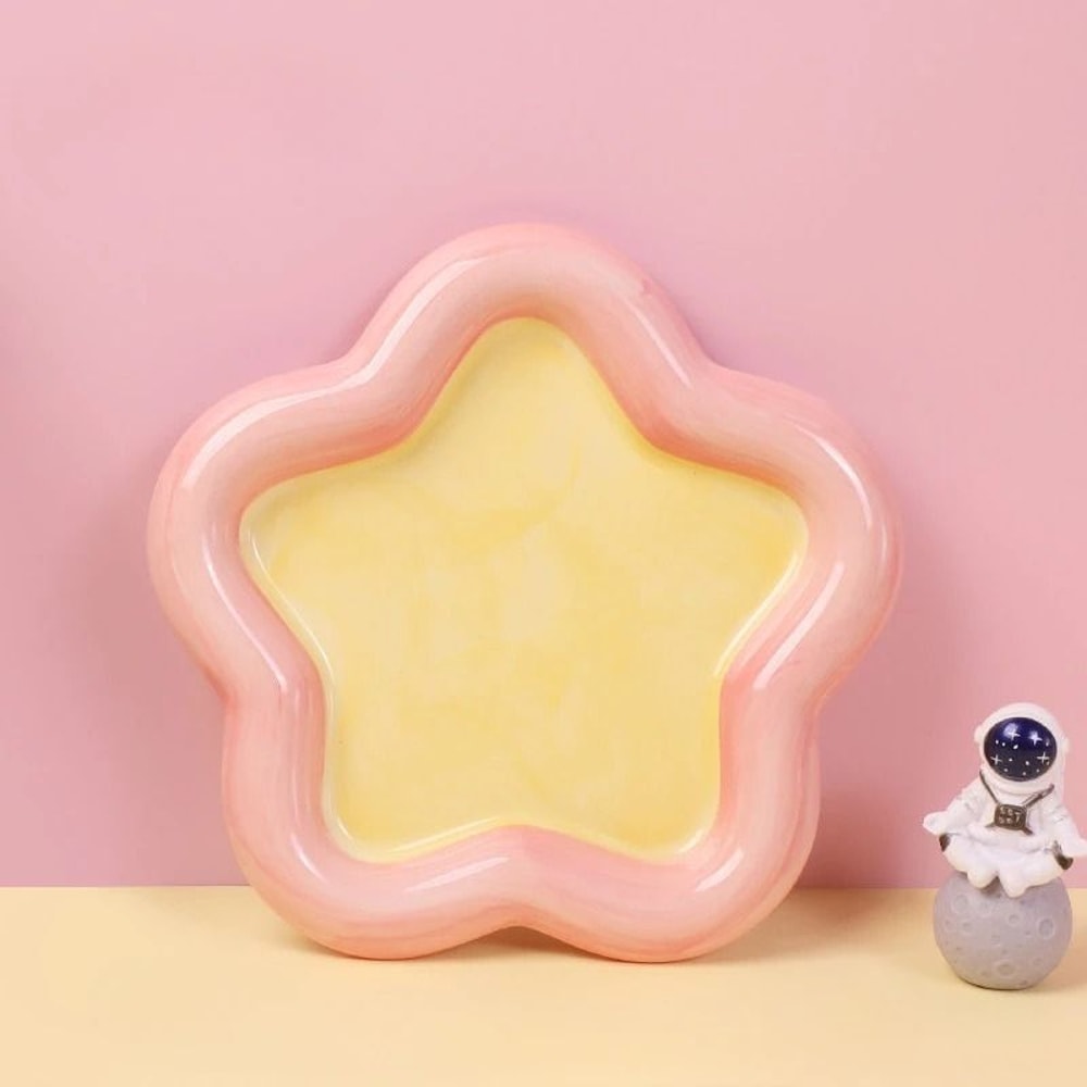 Cute Ceramic Cat Bowl Wide Anti Knock Food Dish 3