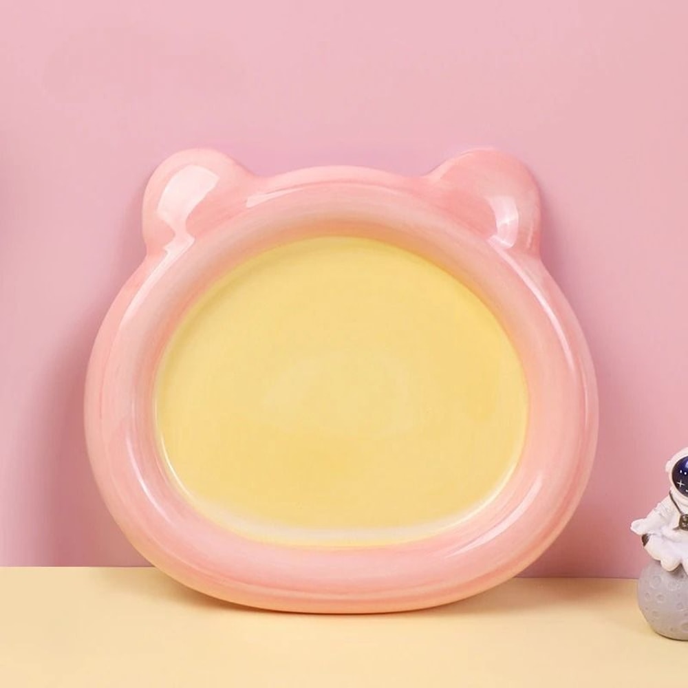 Cute Ceramic Cat Bowl Wide Anti Knock Food Dish 5