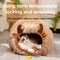 Yak Shaped Semi Enclosed Cat Bed For Winter Warmth And All Season Comfort 11