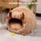Yak Shaped Semi Enclosed Cat Bed For Winter Warmth And All Season Comfort 6
