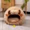 Yak Shaped Semi Enclosed Cat Bed For Winter Warmth And All Season Comfort 7
