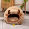 Yak Shaped Semi Enclosed Cat Bed For Winter Warmth And All Season Comfort 7