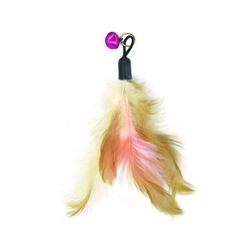 12 Pack Suction Cup Cat Wand Toy Set With Feather And Bird Teasers 3