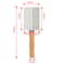 Stainless Steel Cat Comb With Wood Handle For Pet Hair Removal 2