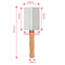 Stainless Steel Cat Comb With Wood Handle For Pet Hair Removal 2