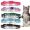 Personalized Cat Collar With Safety Buckle And Engraved Nameplate 0